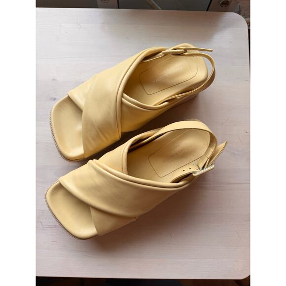 PALOMA BARCELÓ Women's Lea Slingback Platform Wedge Sandals size 38 /US 8 - Picture 1 of 13